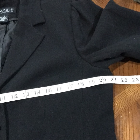 Dialogue Women Blazer Suit Jacket Size 10!in Black - Picture 8 of 12